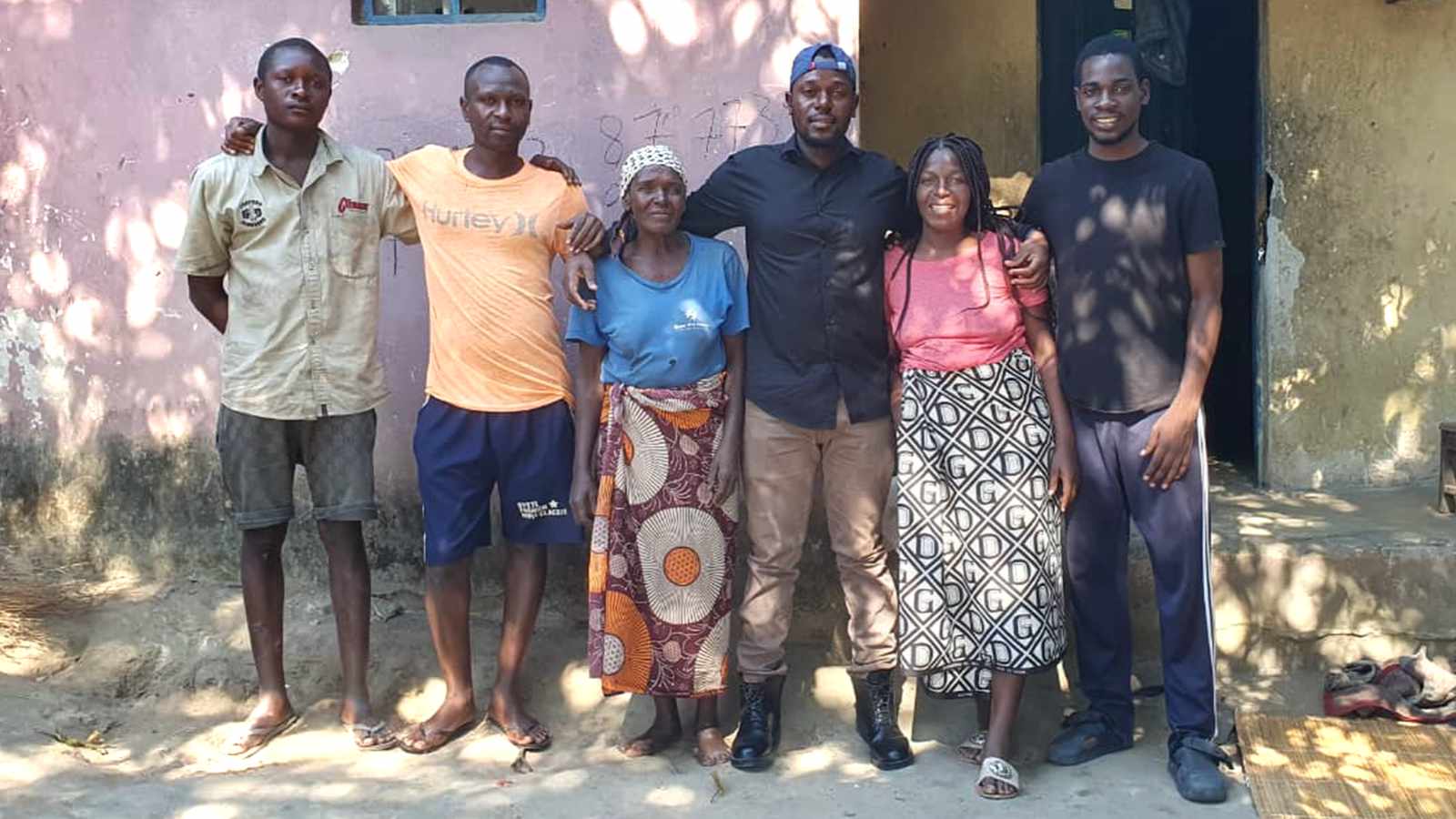 The team who lead the weekly children's ministry in Mozambique