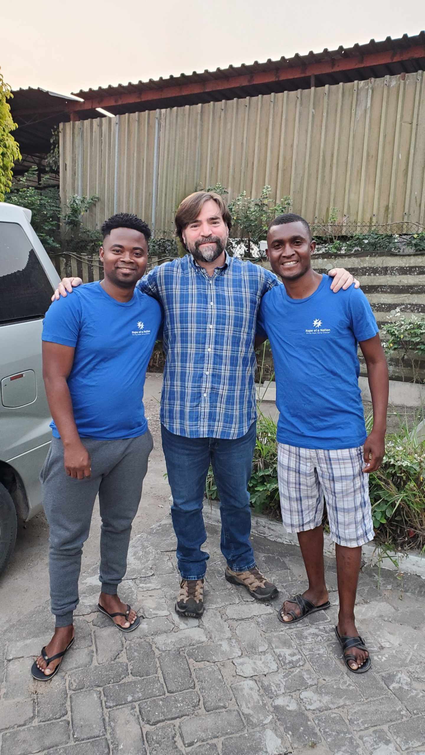 Executive Director Jason Collmorgen in Mozambique with Medical Team Members Lourenço and Jossias